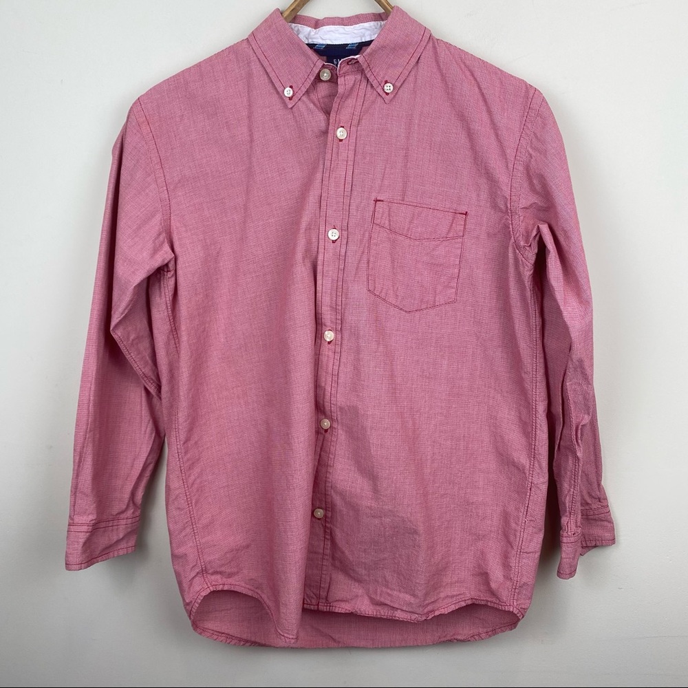 GAP | Kids Red (and White) 100% Cotton Button Down; Size XL (12)